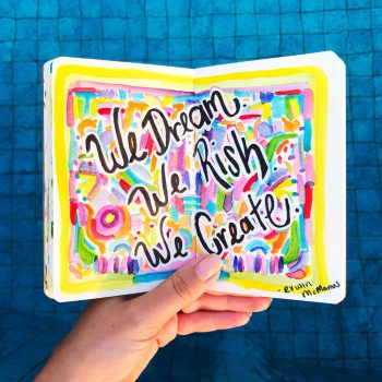 Using Media In Your Art Journal In Action