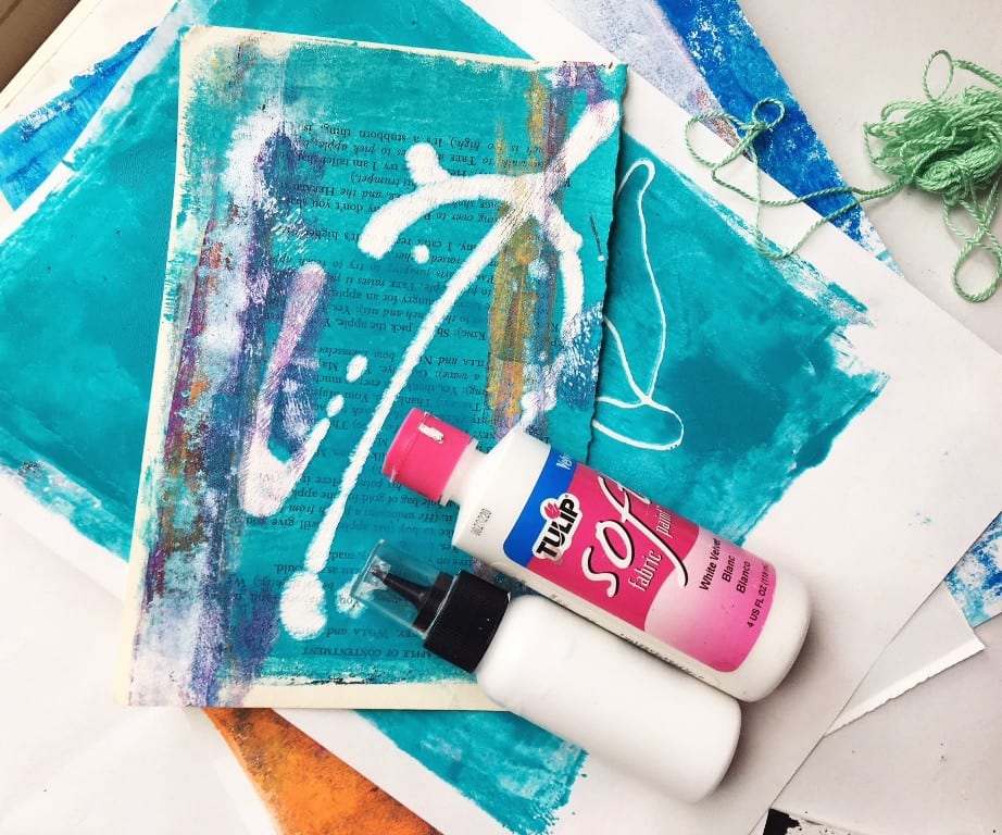 Make Your Own Collage Papers using a Gelli Plate