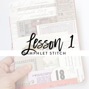 Lesson 1 – Pamphlet Stitch