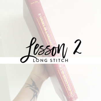 Lesson 2 – Long Stitch