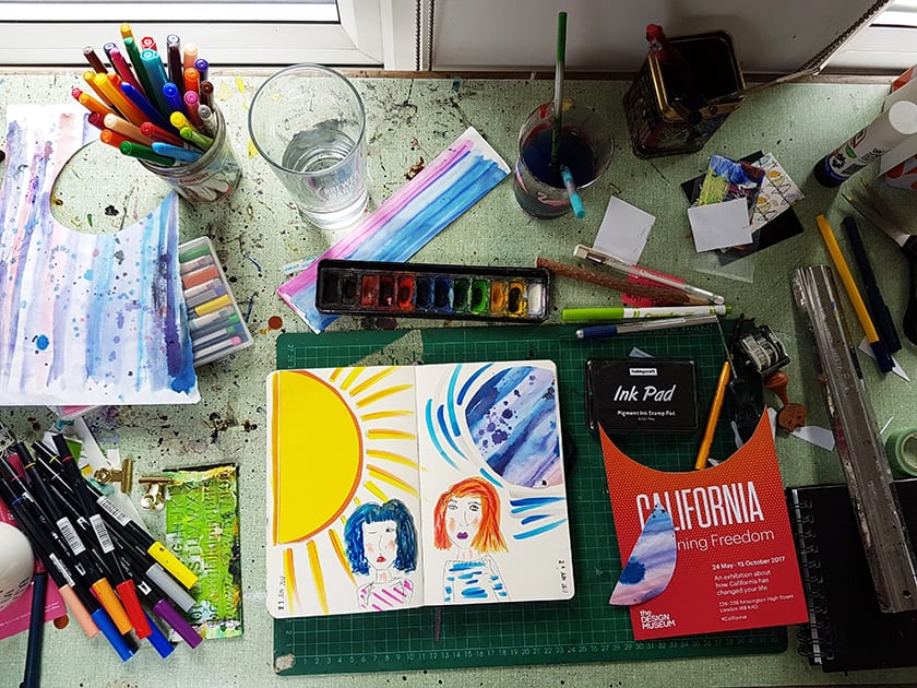 Photographing and videoing your art journal for teaching