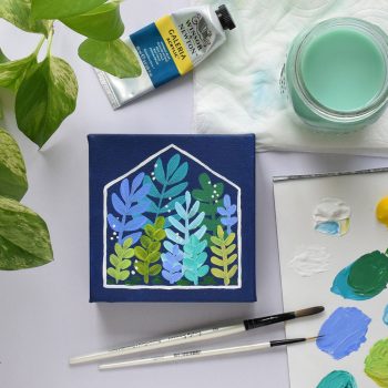 How to paint an acrylic greenhouse