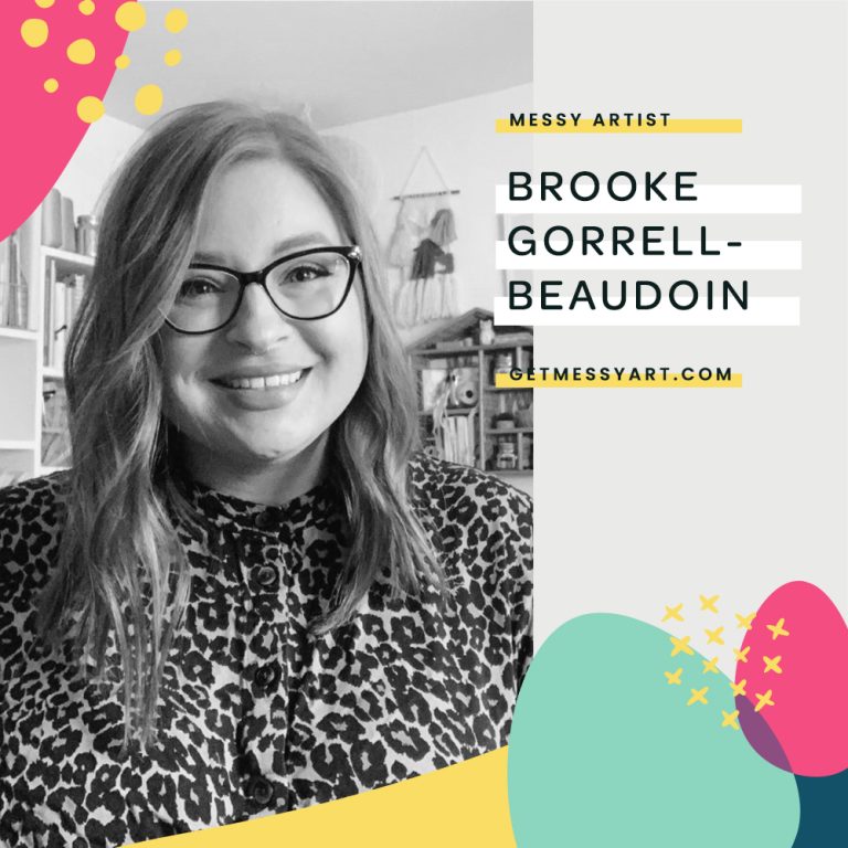 Brooke Gorrell-Beaudoin makes the heaviness of the real world feel a little bit lighter through art journaling