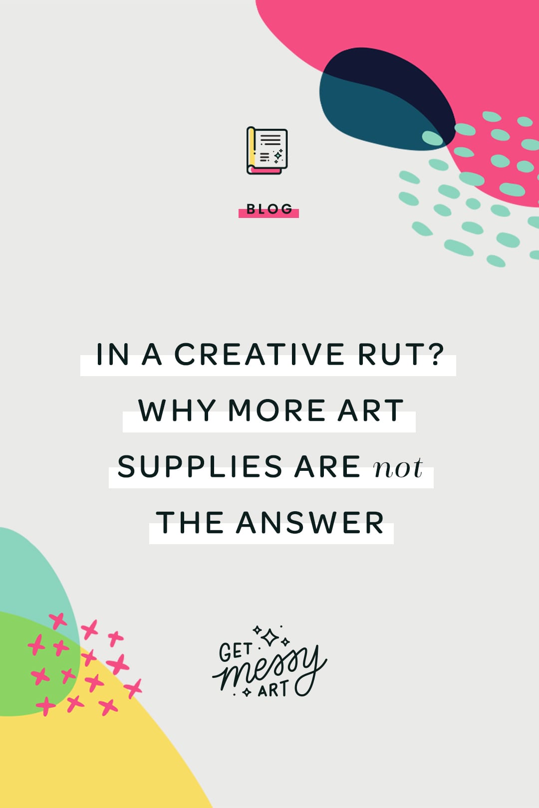 In a creative rut? Why more art supplies are not the answer