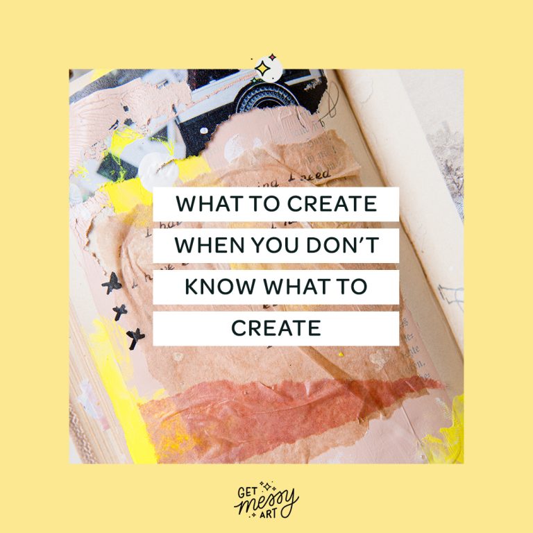 What to create when you don’t know what to create