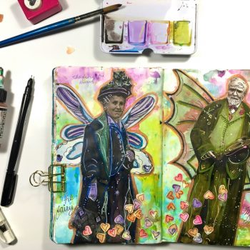 Imagining and creating fantastic creatures in your art journal