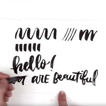 How to use a Brush Pen