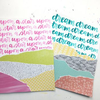 How to use brush lettering in your art journal