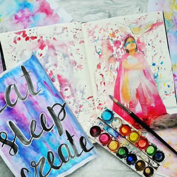 Painting dreamy watercolour backgrounds