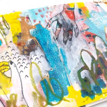 Create 5 easy grunge backgrounds in your art journal