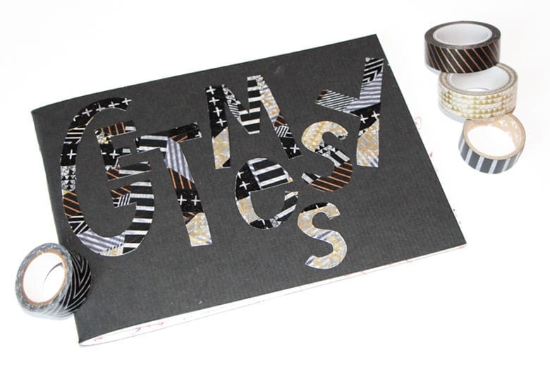 Word art with washi