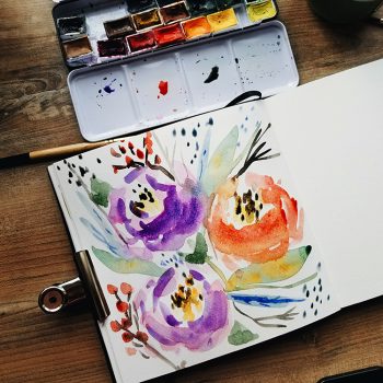 Loose Watercolor Flowers